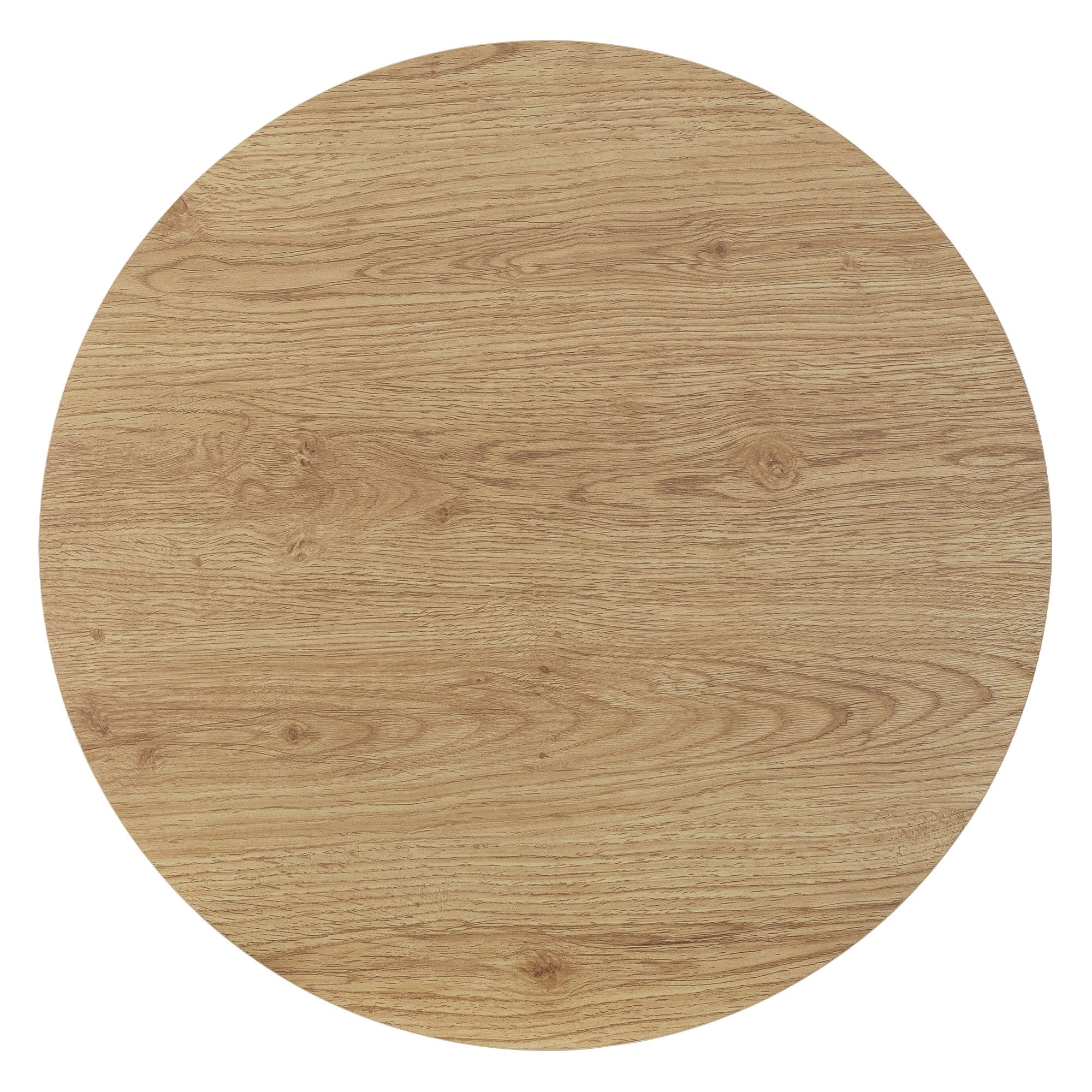 ECD Germany ML-Design table basse ronde bois marron Ø60