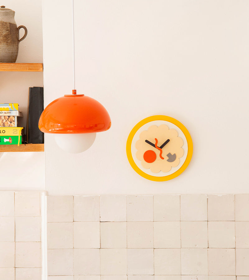 L'avant gardiste Déco murale horloge murale pizza à construire déco cuisine