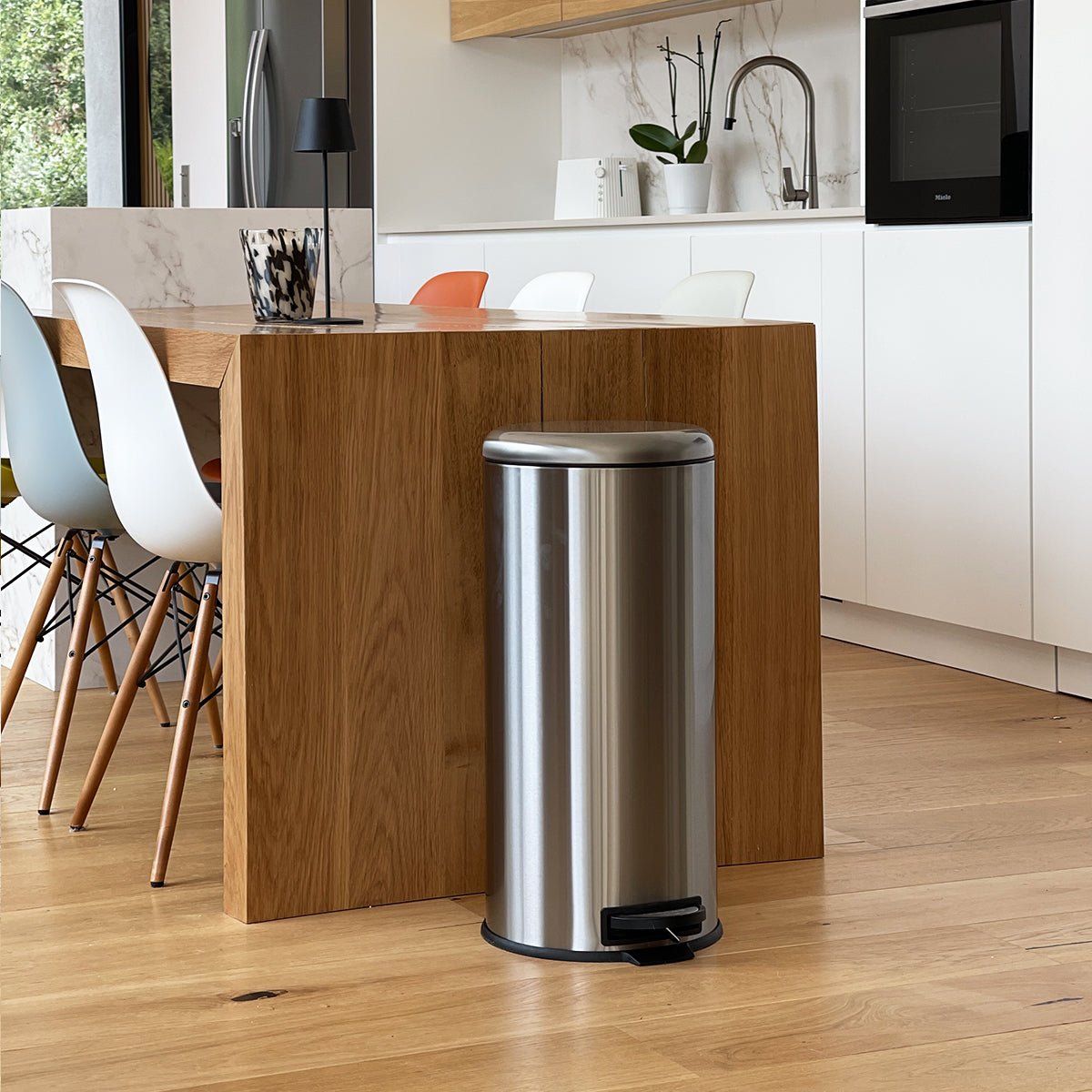 Red Deco Urban poubelle inox 30L à pédale brossé