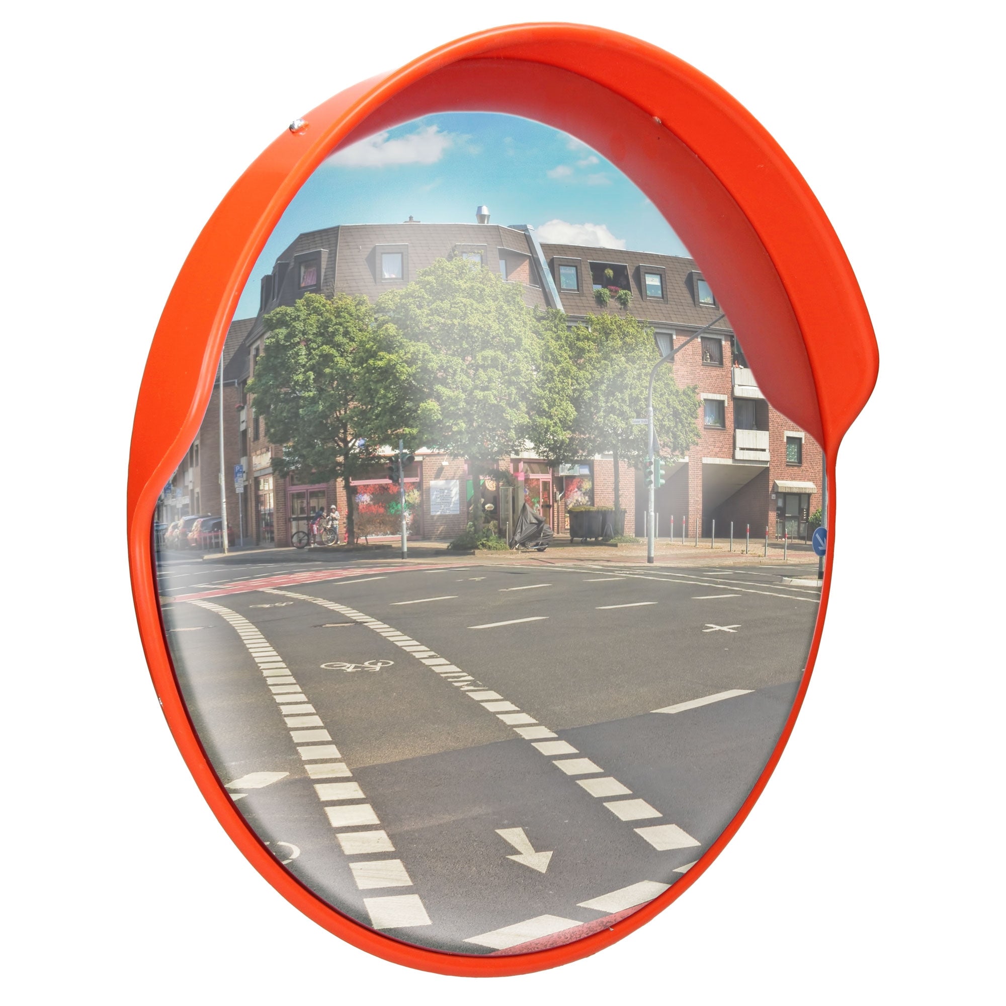 ECD Germany miroir de circulation rouge Ø 60 cm orientable