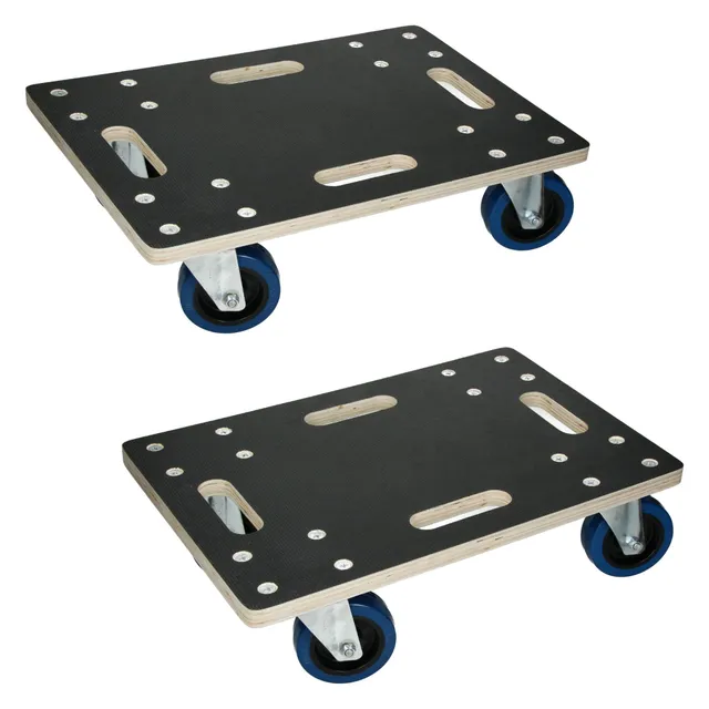 ECD Germany Plateau roulant multiplex 35x50 cm lot de 2 800 kg