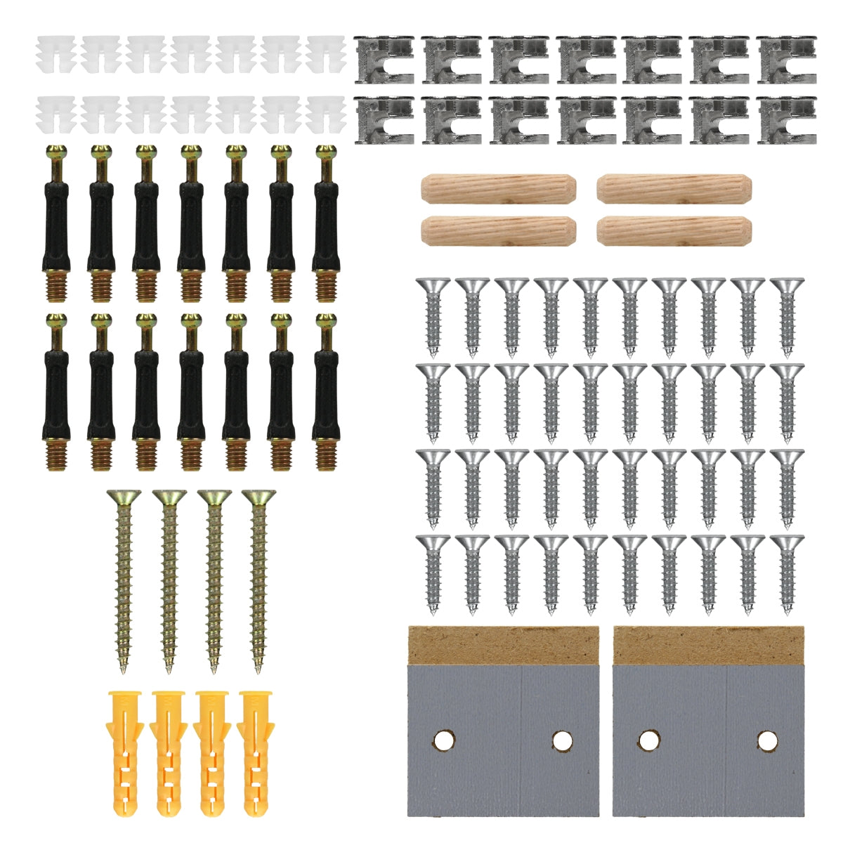ECD Germany Heizungen cache-radiateur 152x19x82 gris MDF
