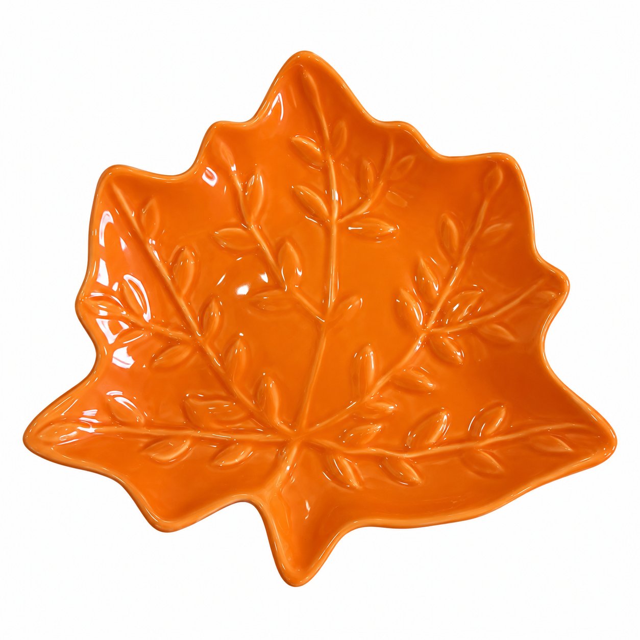 Cook Keen plat feuille érable céramique 19 cm automne table