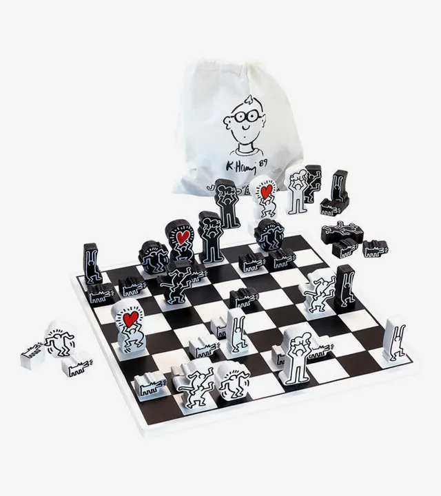 L'avant gardiste Jeu d'échecs Keith Haring pop-art