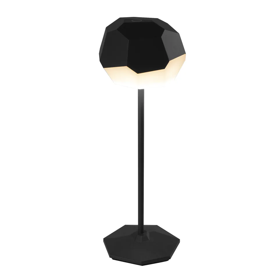 Red Deco Stone Black lampe sans fil tactile alu noir H33cm