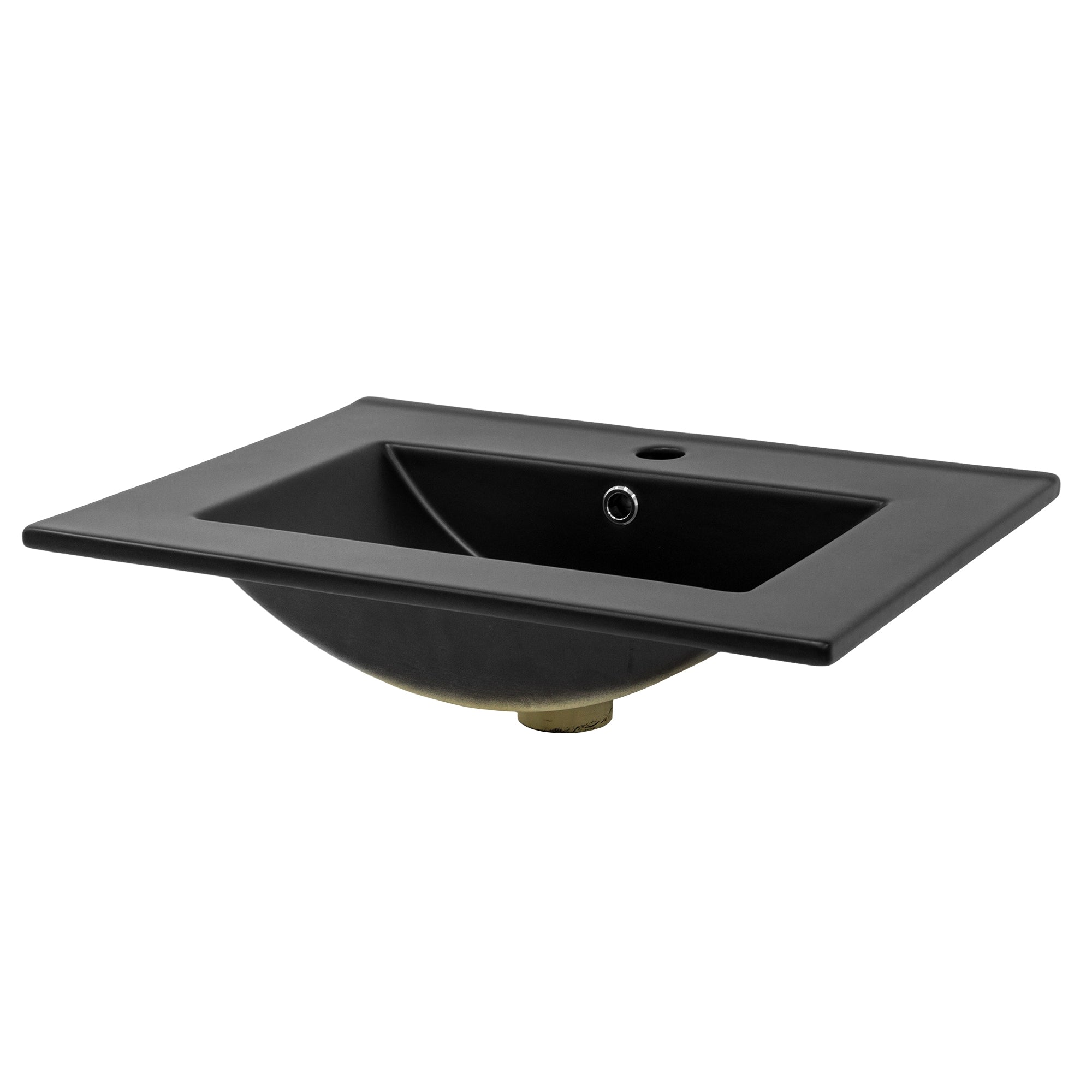 ECD Germany Sanitär lavabo encastrer blanc 61 cm céramique
