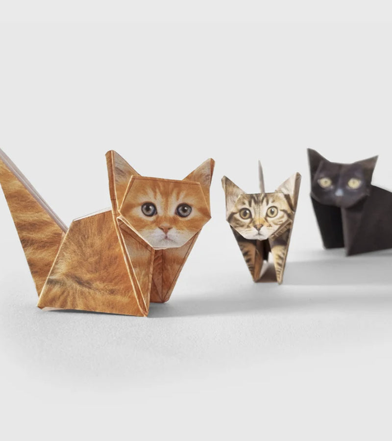 L'avant gardiste Mini-origamis Chats kit papier DIY