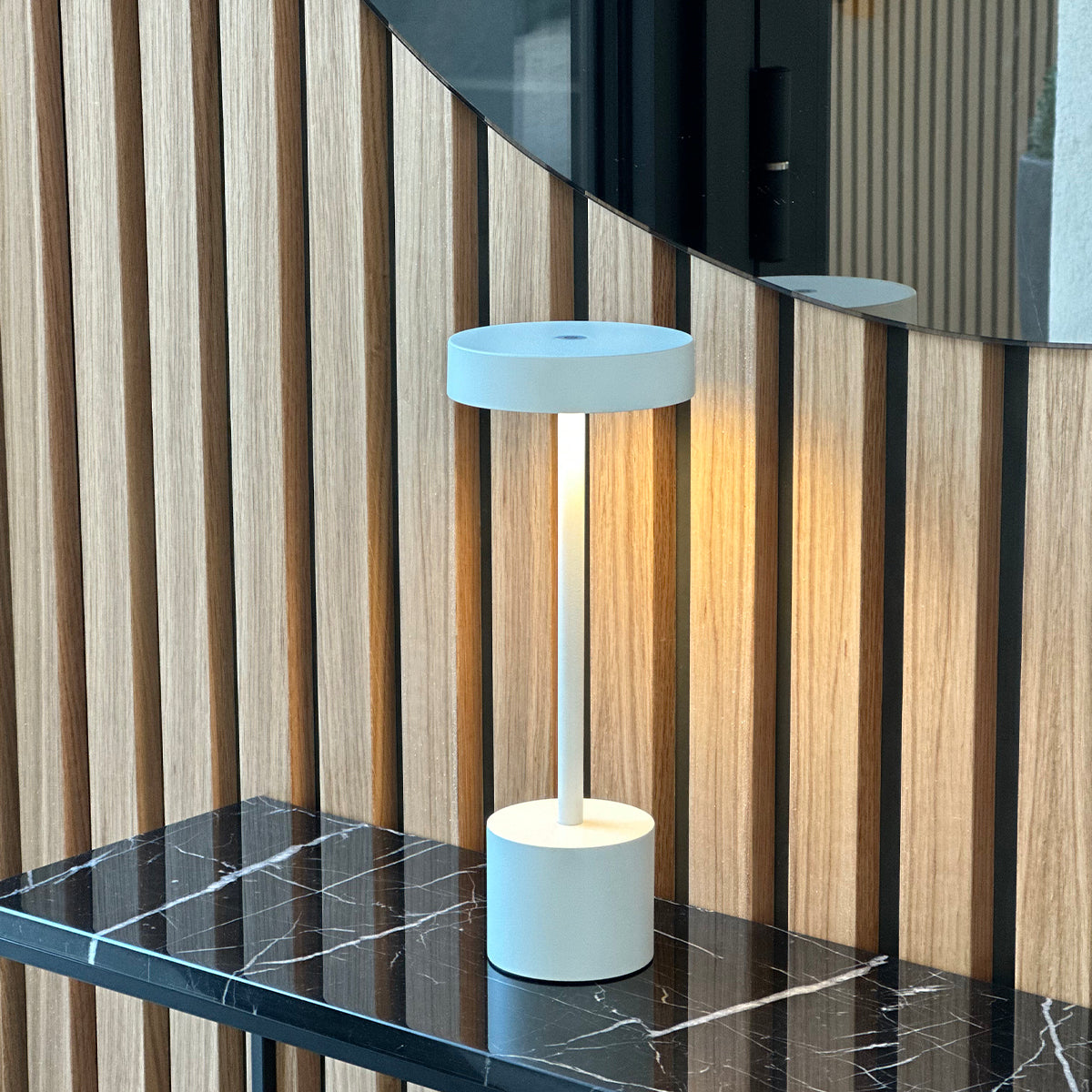 Red Deco Roby White lampe sans fil tactile blanc H30cm