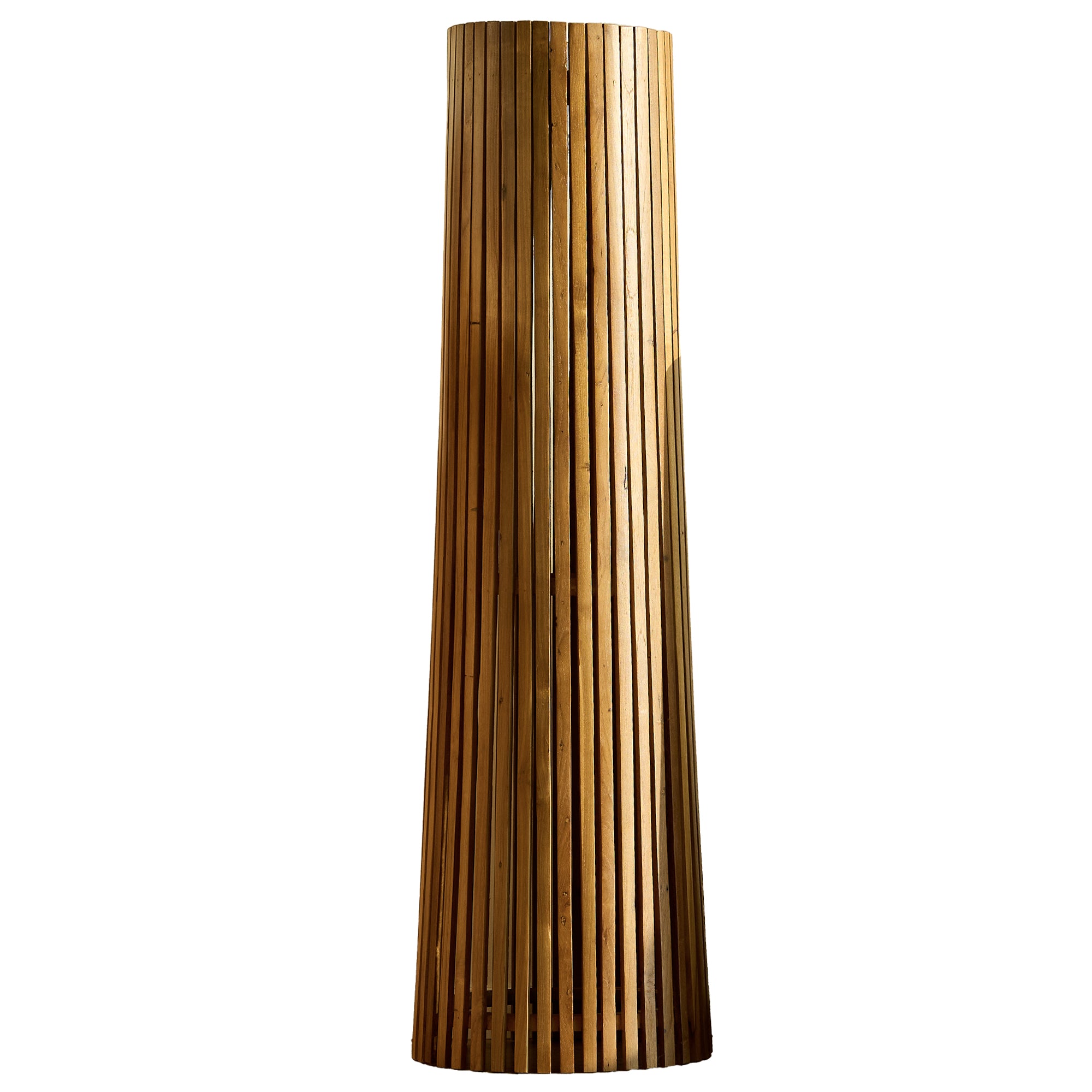 Red Deco Tecka Tall lampadaire solaire teck 120 cm