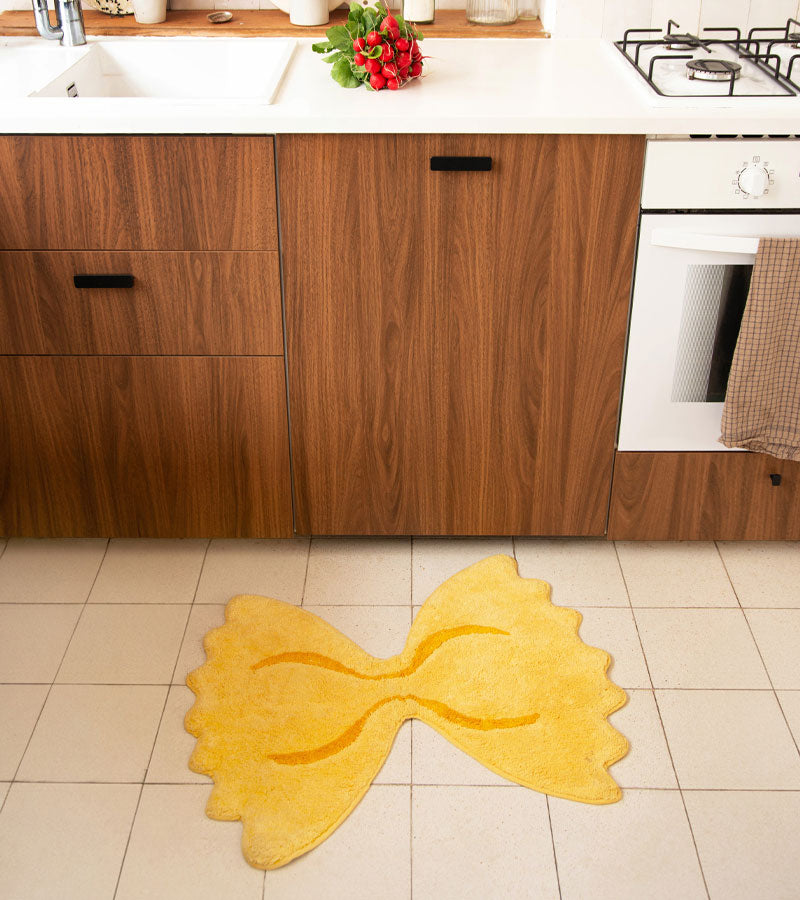 L'avant gardiste Tapis Farfalle tapis pâtes déco