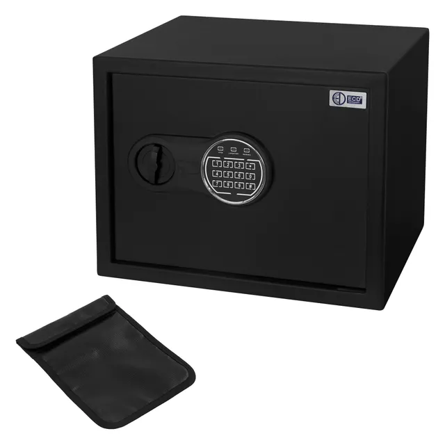 ECD Germany coffre-fort acier 27L code électronique + clés