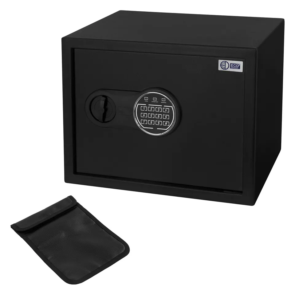 ECD Germany coffre-fort acier 27L code électronique + clés
