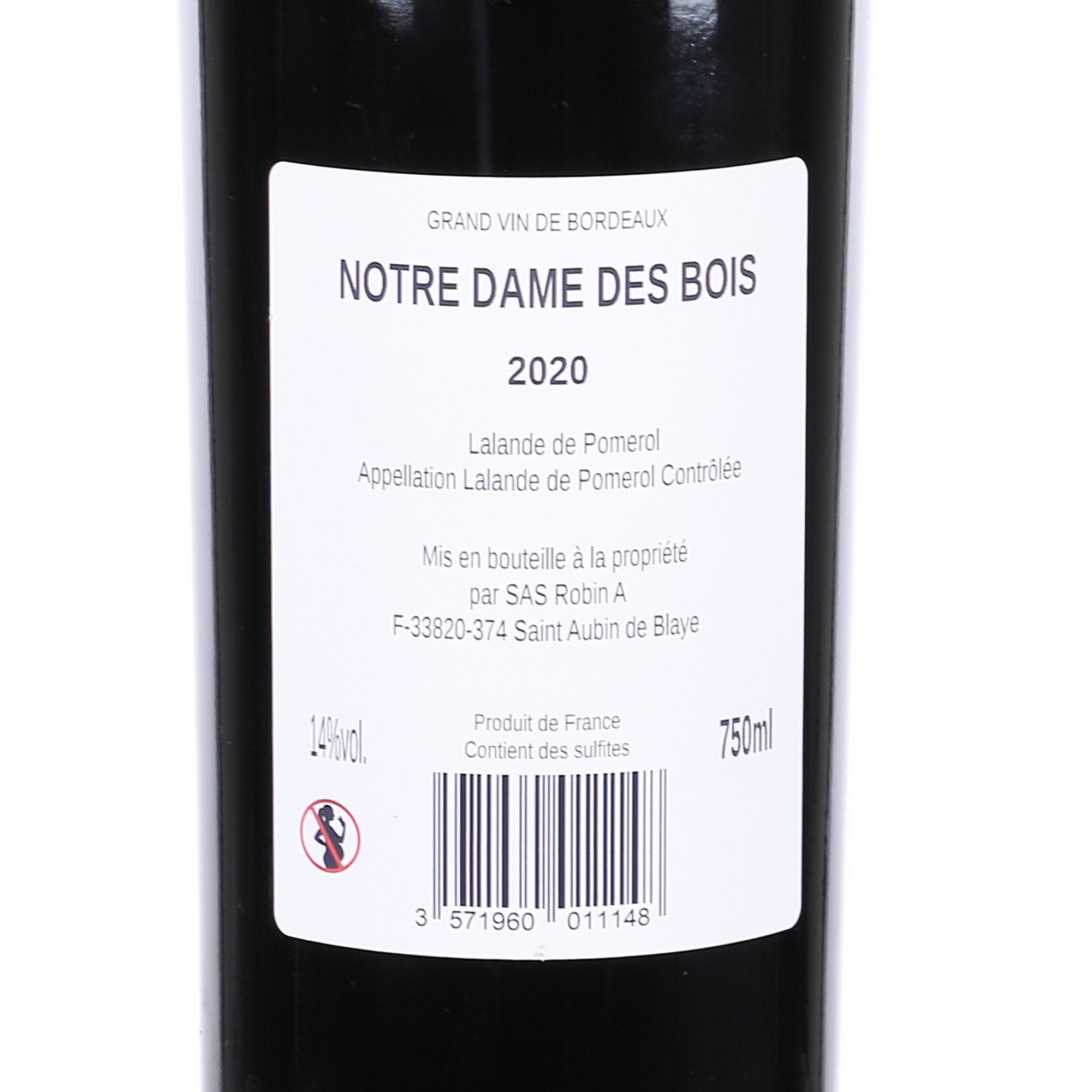Notre Dame des Bois Lalande Pomerol Bordeaux 2020 14%