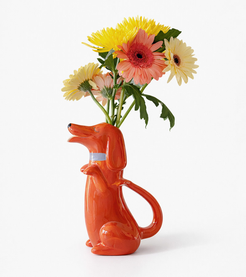 L'avant gardiste carafe teckel vase verre table fun