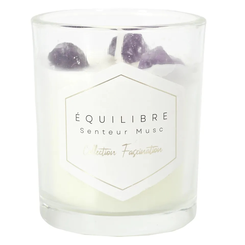 Stokomani Maison Bougie parfumée pierres jasmin