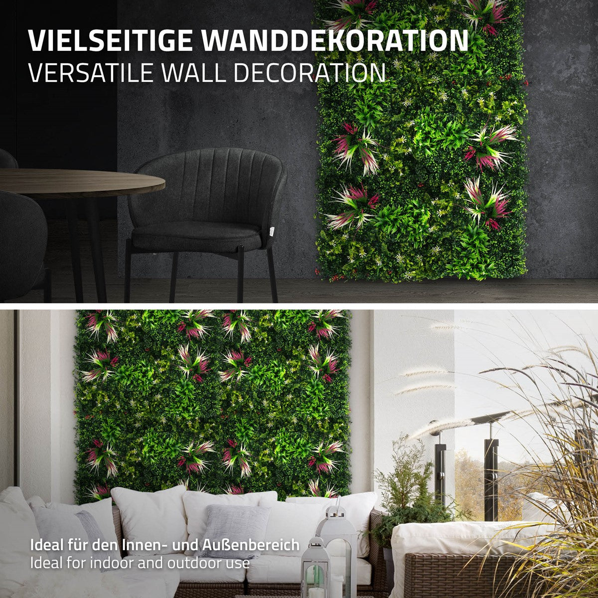 ECD Germany Tropical Pink mur végétal 50x50 vert lot 4