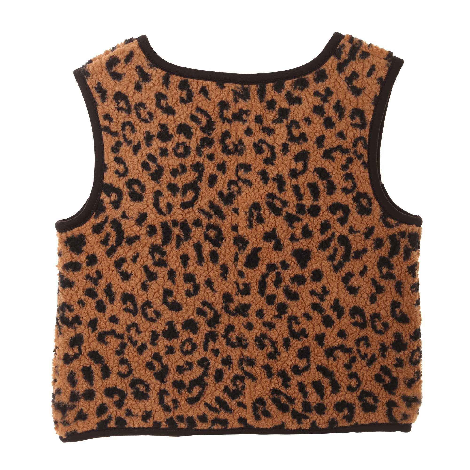 Stokomani Mode Veste sans manche léopard enfant 05A-12A