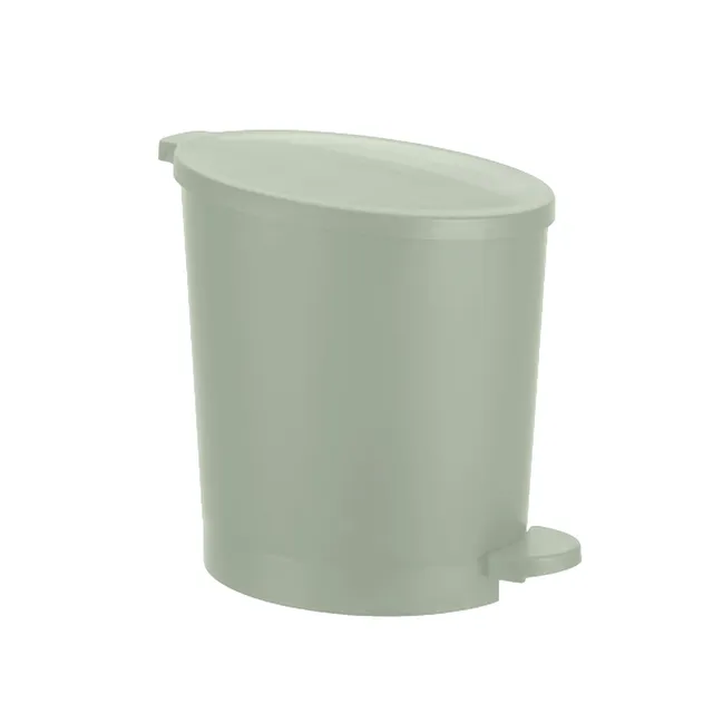 Stokomani Maison poubelle à pédale 4L verte compacte