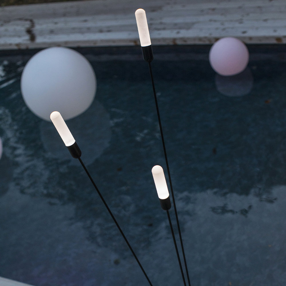 Red Deco Reeds lampadaire filaire LED roseau H156 cm