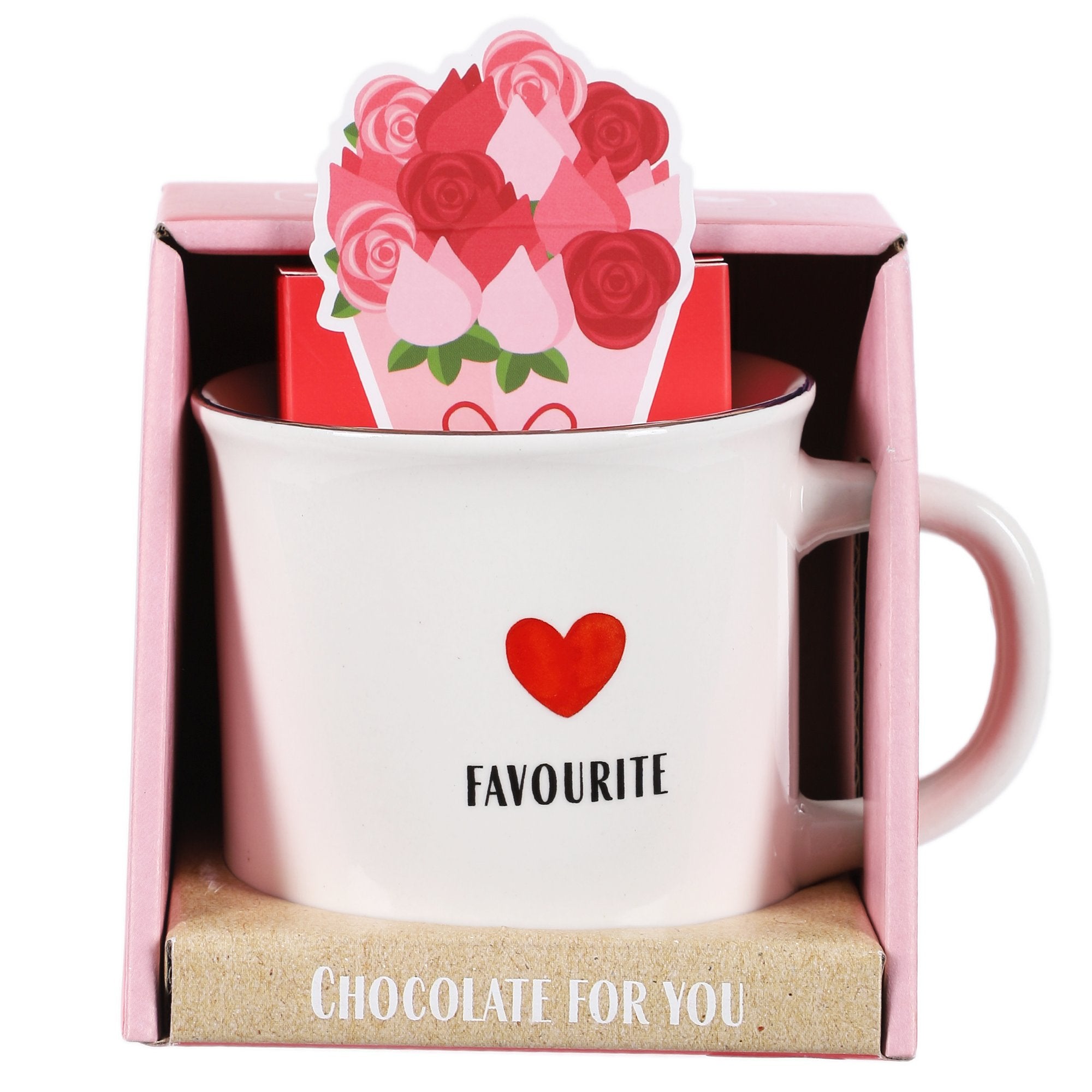 Stokomani Happy Love mug chocolat blanc praliné fraise