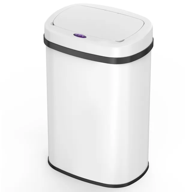 Red Deco Majestic White poubelle cuisine 58L blanc inox