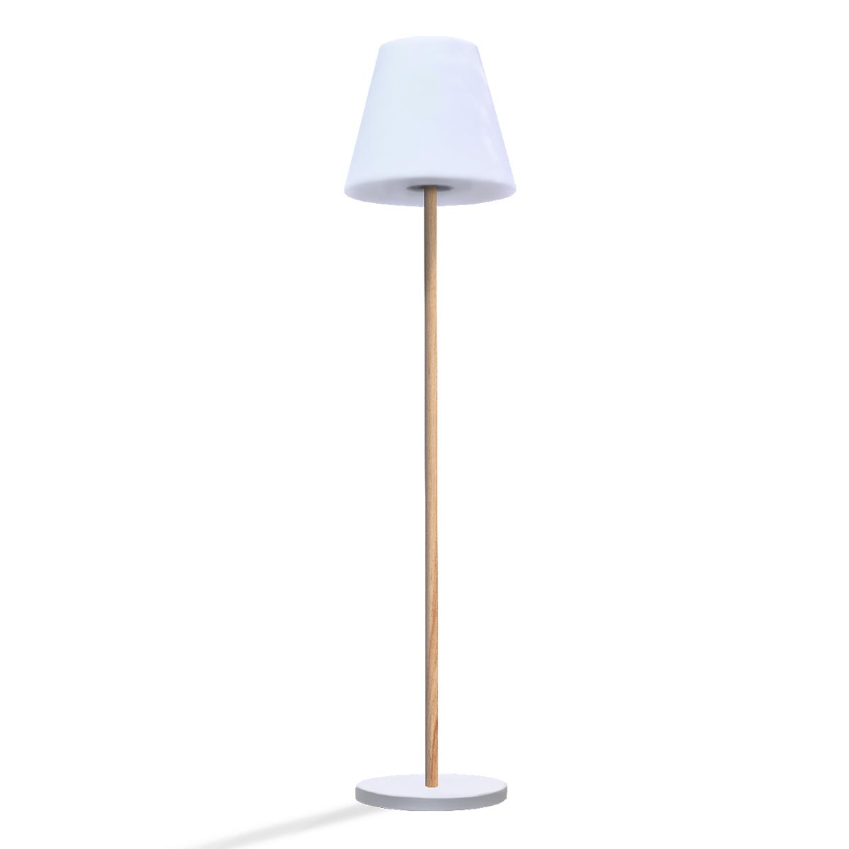 Red Deco Standy Wood Solar lampadaire solaire bois H150cm