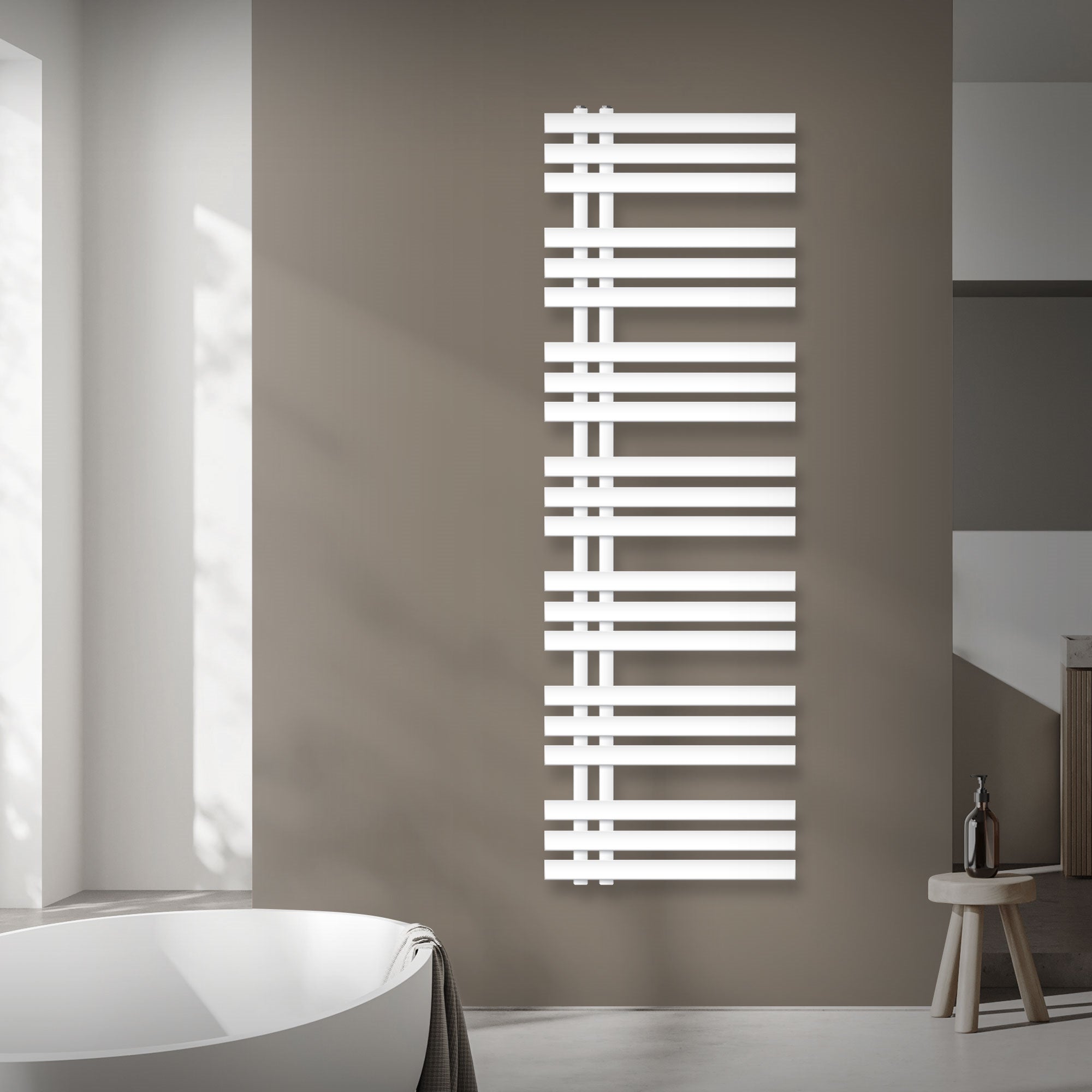 ECD Germany Iron EM 500x1600 radiateur sèche-serviettes blanc 900W
