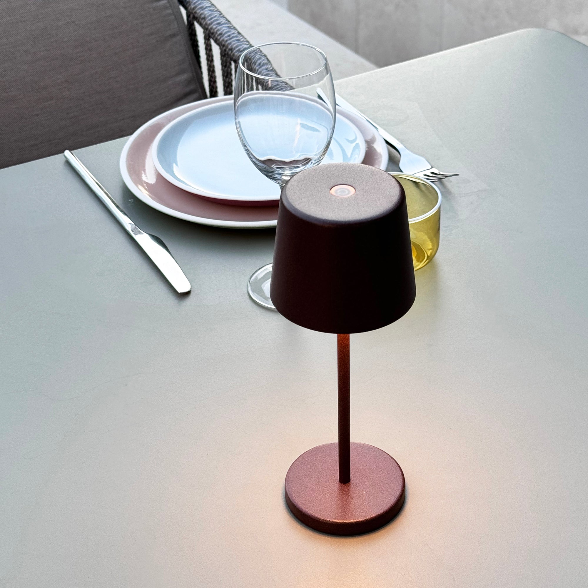 Red Deco KELLY MINI lot 6 lampes table sans fil blanc H22cm