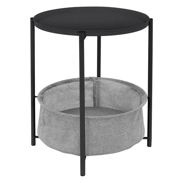 ECD Germany Meuble ML-Design table appoint 46x51 anthracite
