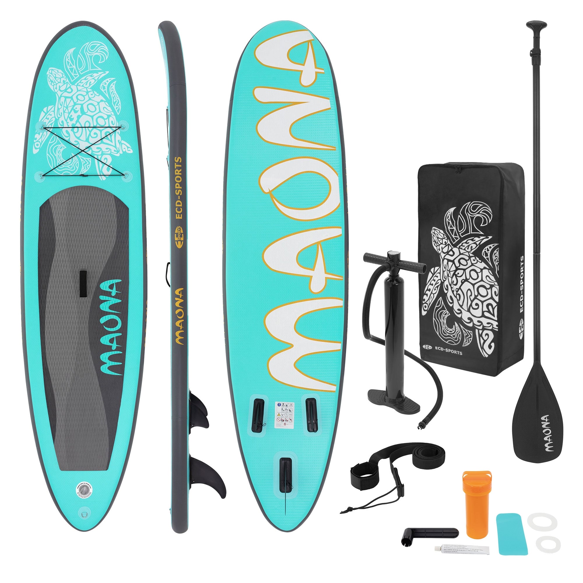 ECD Germany Maona paddle gonflable gris 308 cm PVC