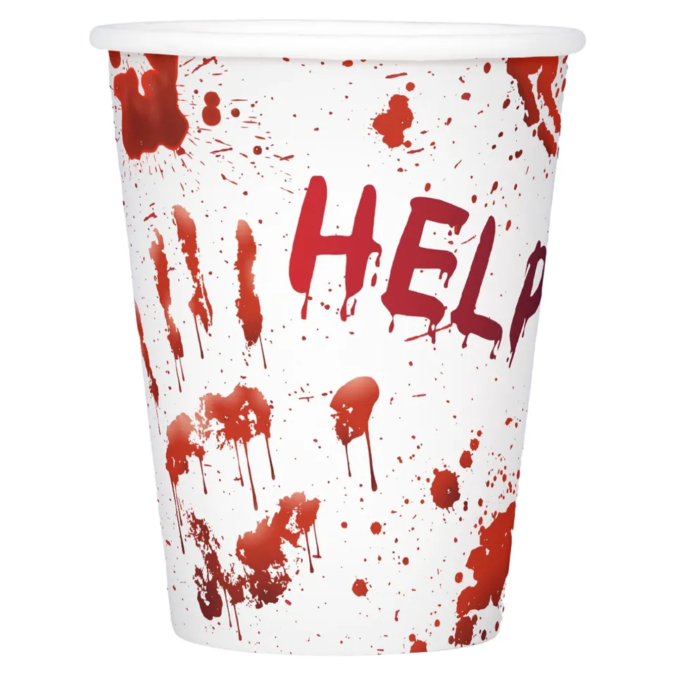 Stokomani Maison gobelets carton Help 25cl lot 10 Halloween