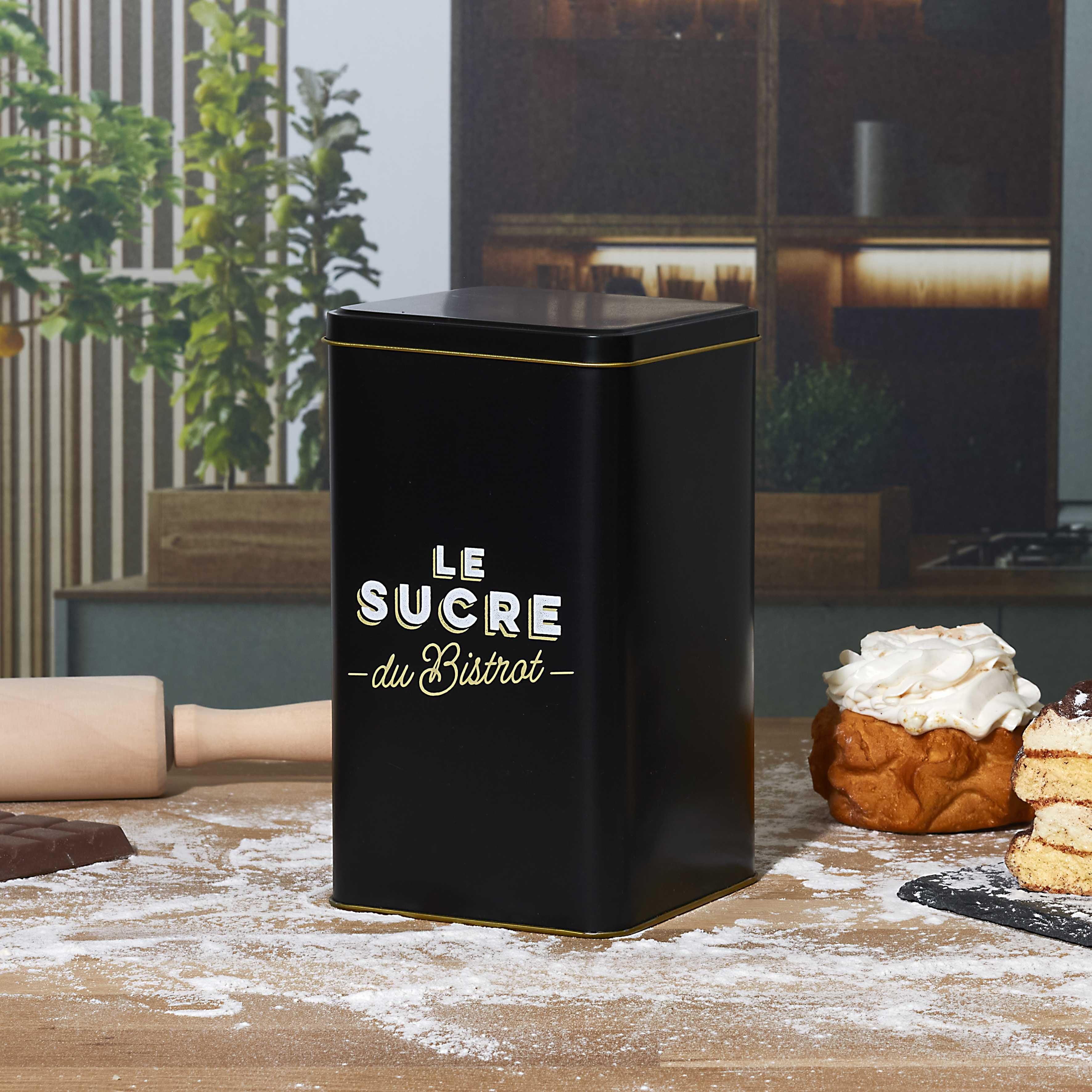 Stokomani Maison boîte à sucre métal Bistrot 10,8 cm