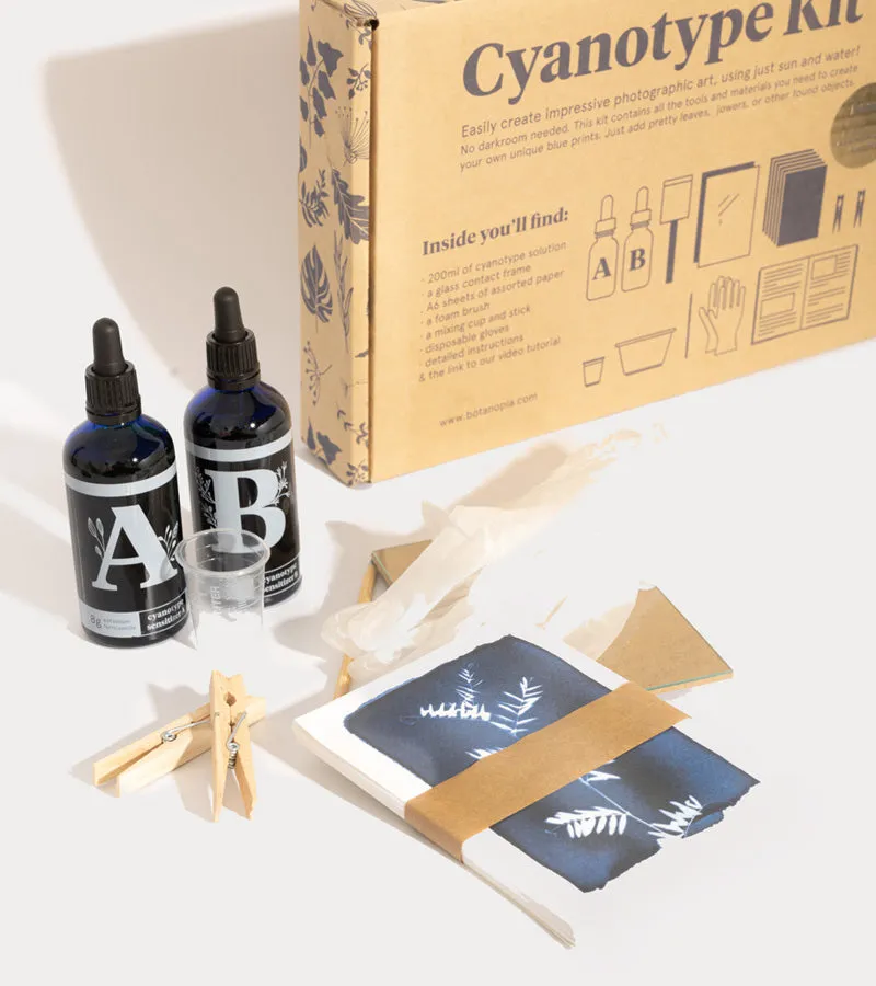 L'avant gardiste Kit DIY Cyanotypes coffret créatif papier photo