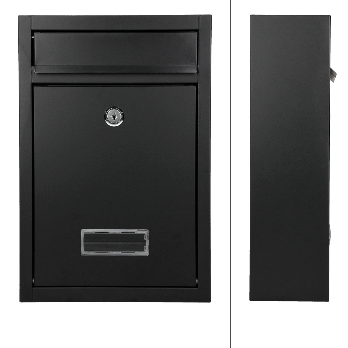 ECD Germany boîte aux lettres acier noir 215x9x32 cm