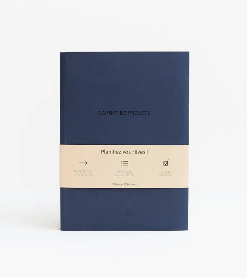 L'avant gardiste Carnet de Projets planifiez vos rêves carnet papier made in France