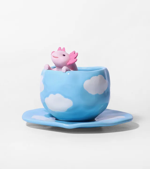L'avant gardiste axolotl infuseur à thé silicone tasse