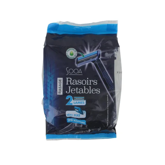 Leader Price Bazar rasoirs jetables 2 lames x20