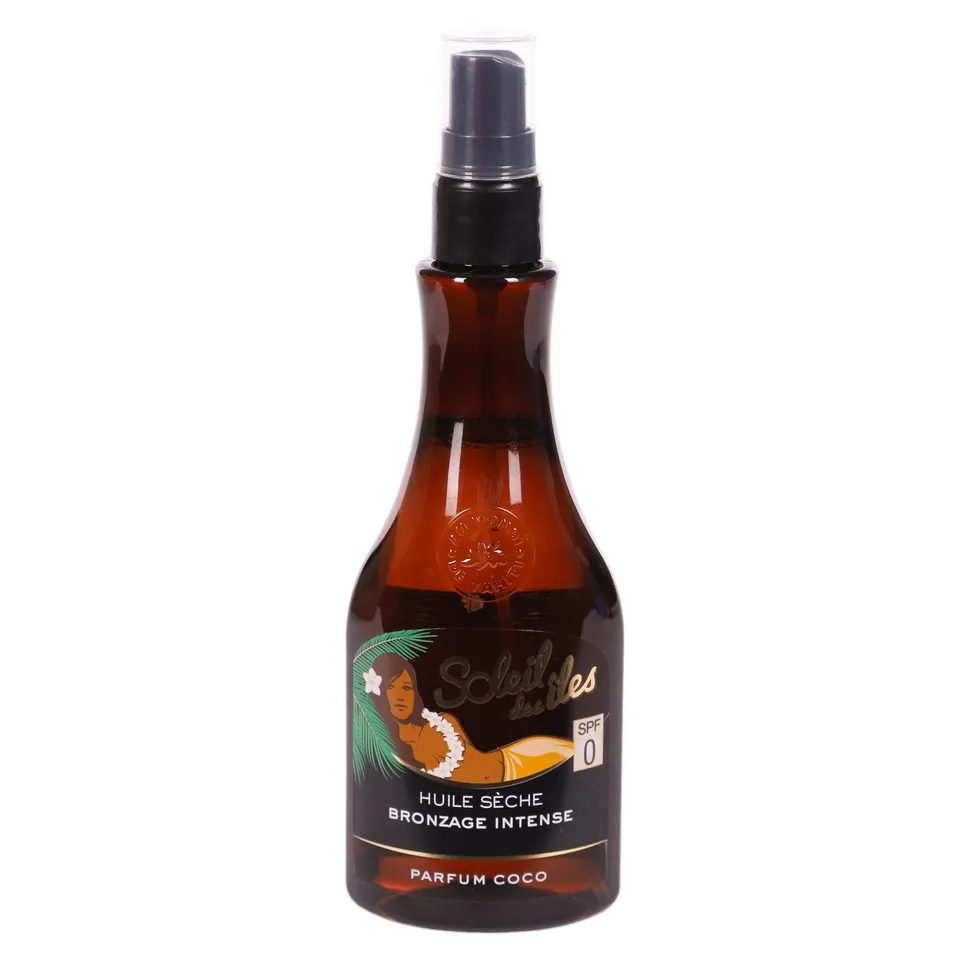 Soleil des Îles Huile sèche bronzage intense coco