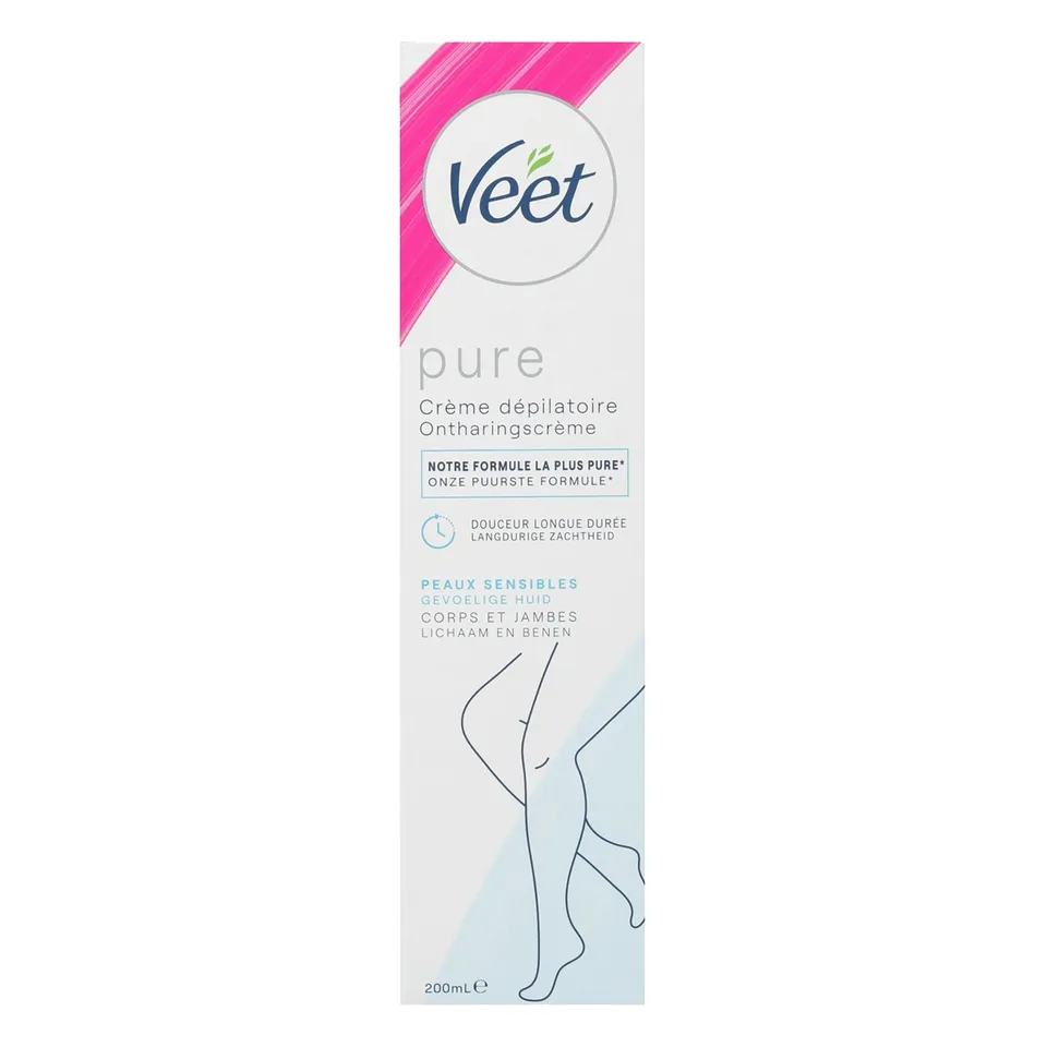 Veet Pure crème dépilatoire corps jambes peaux sensibles