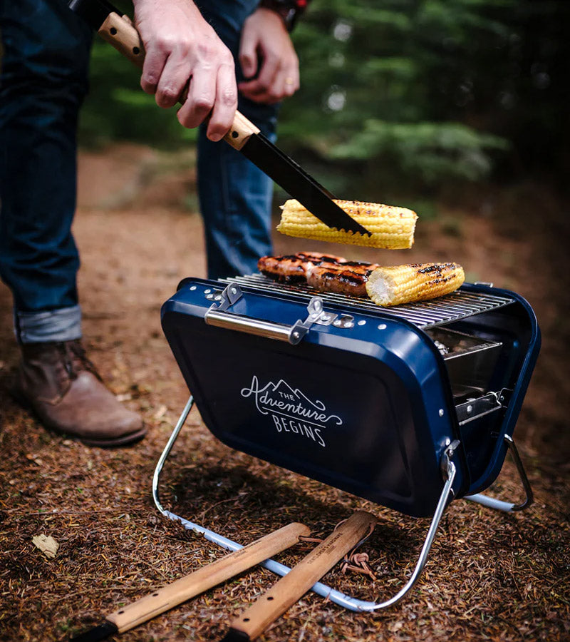 L'avant gardiste Outdoor barbecue portable valise charbon