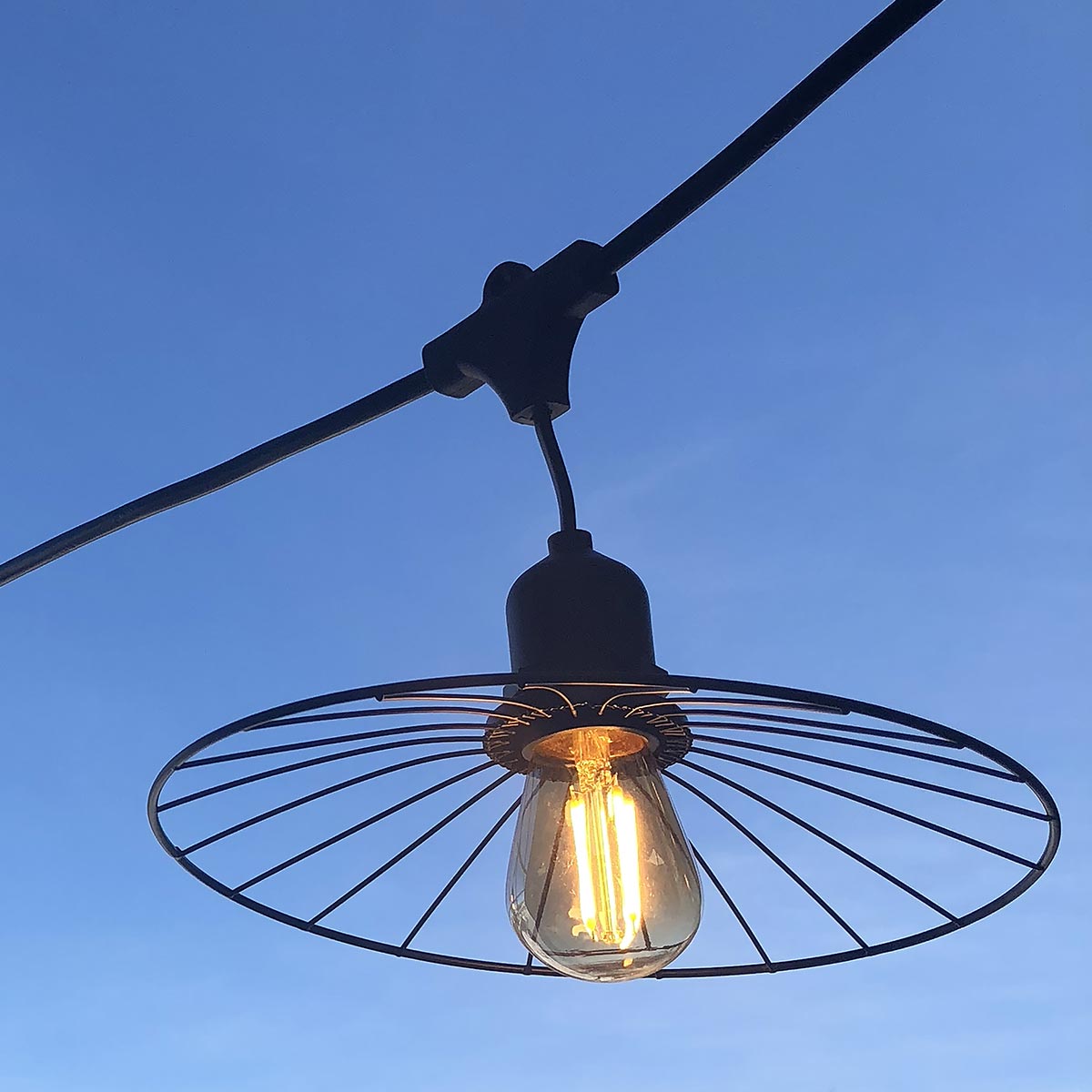 Red Deco Chic Cage guirlande lumineuse E27 acier 6m 10 douilles