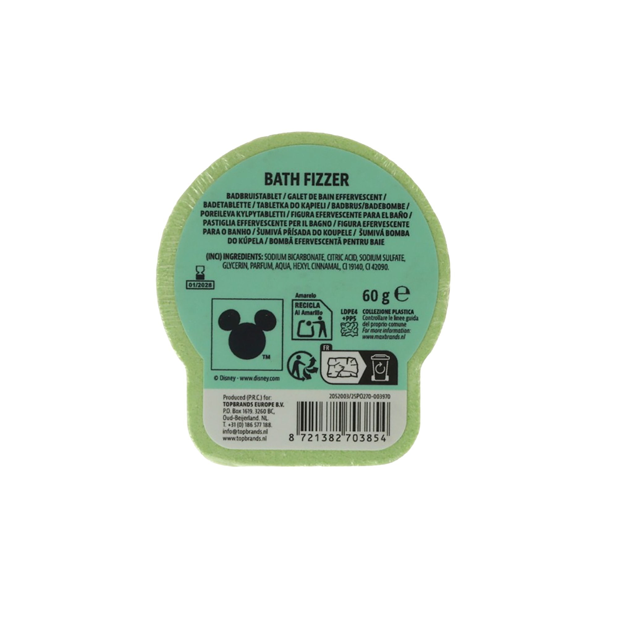 Disney Vaiana Galet de Bain Effervescent vert enfant