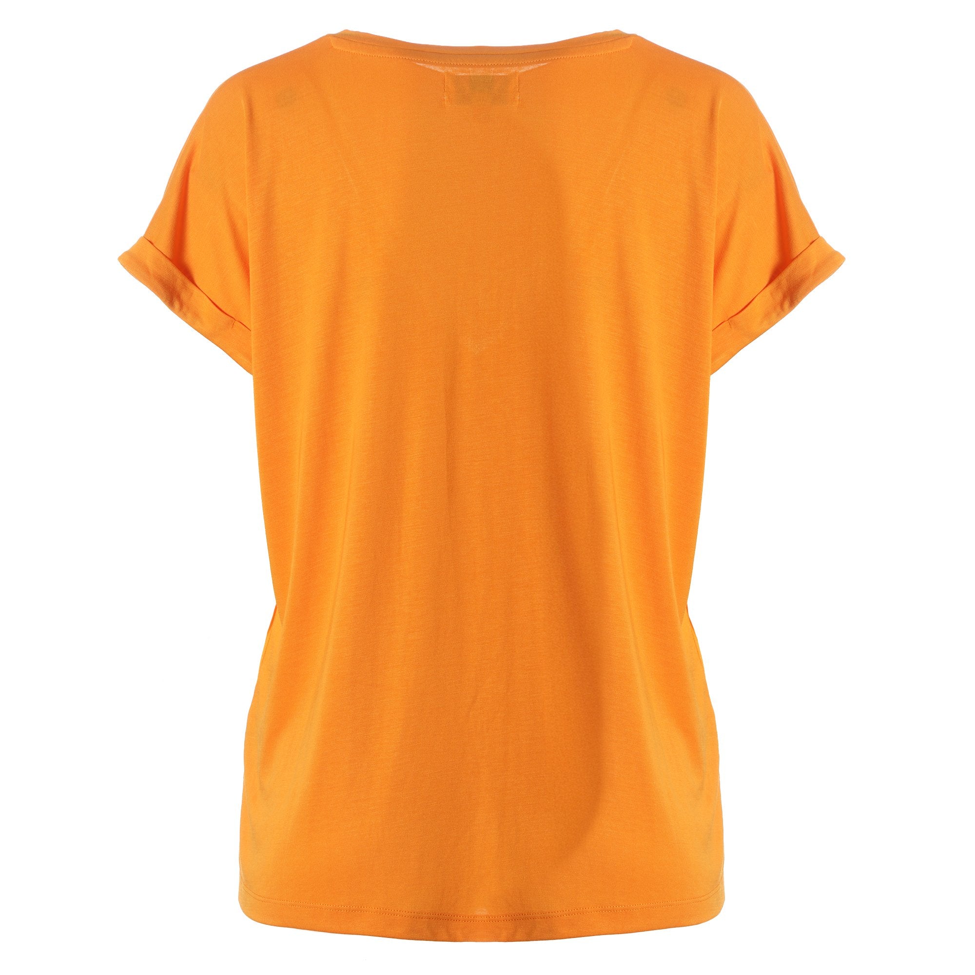 Stokomani tee-shirt fluide orange manche courte femme taille M