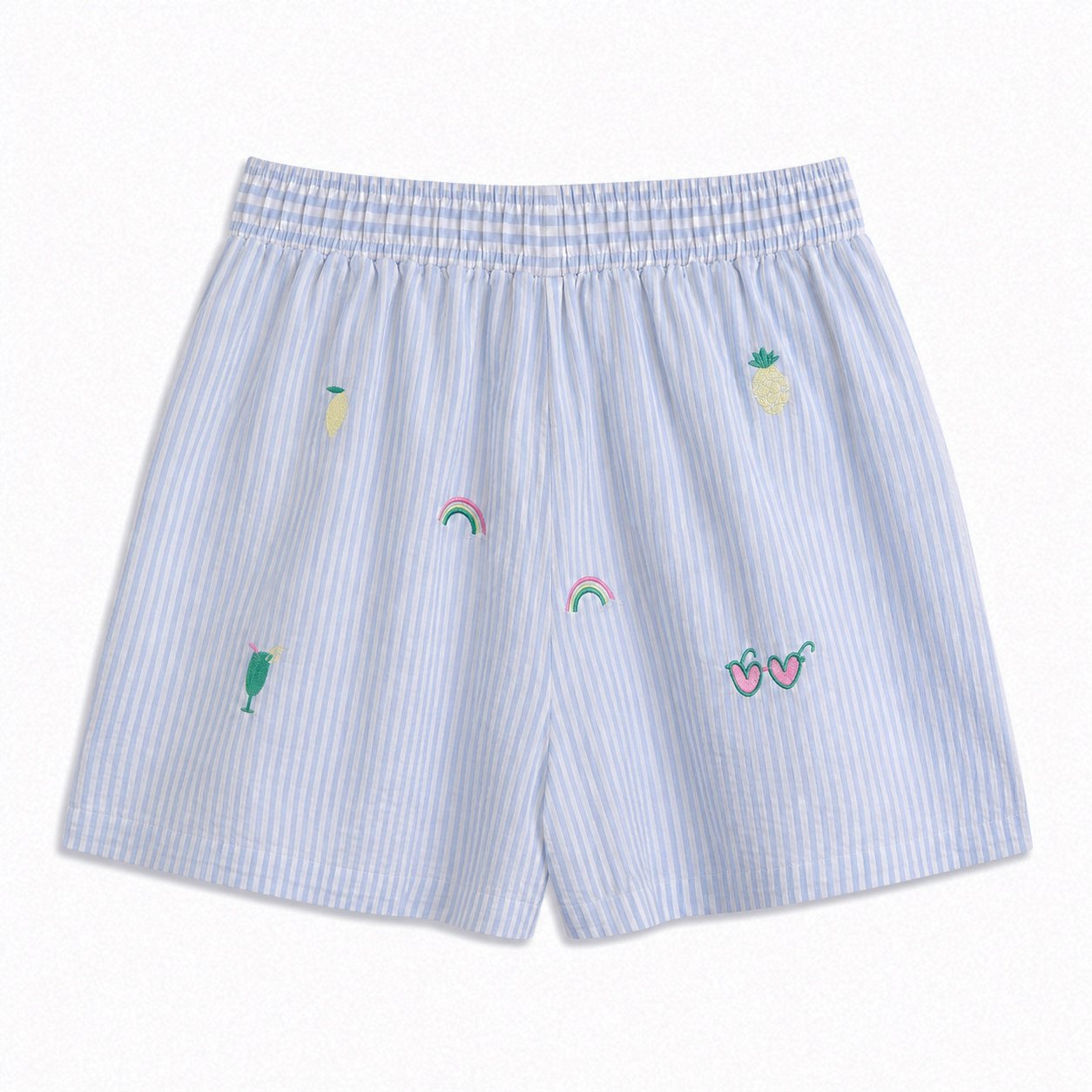 Stokomani Mode Short brodé bleu taille 38