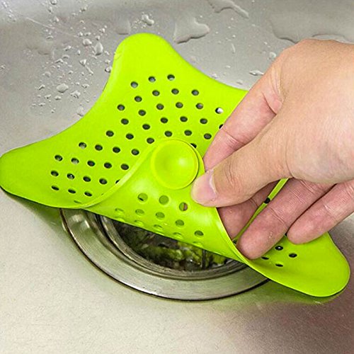 Shop-Story Maison filtre cheveux douche baignoire vert 15,5cm