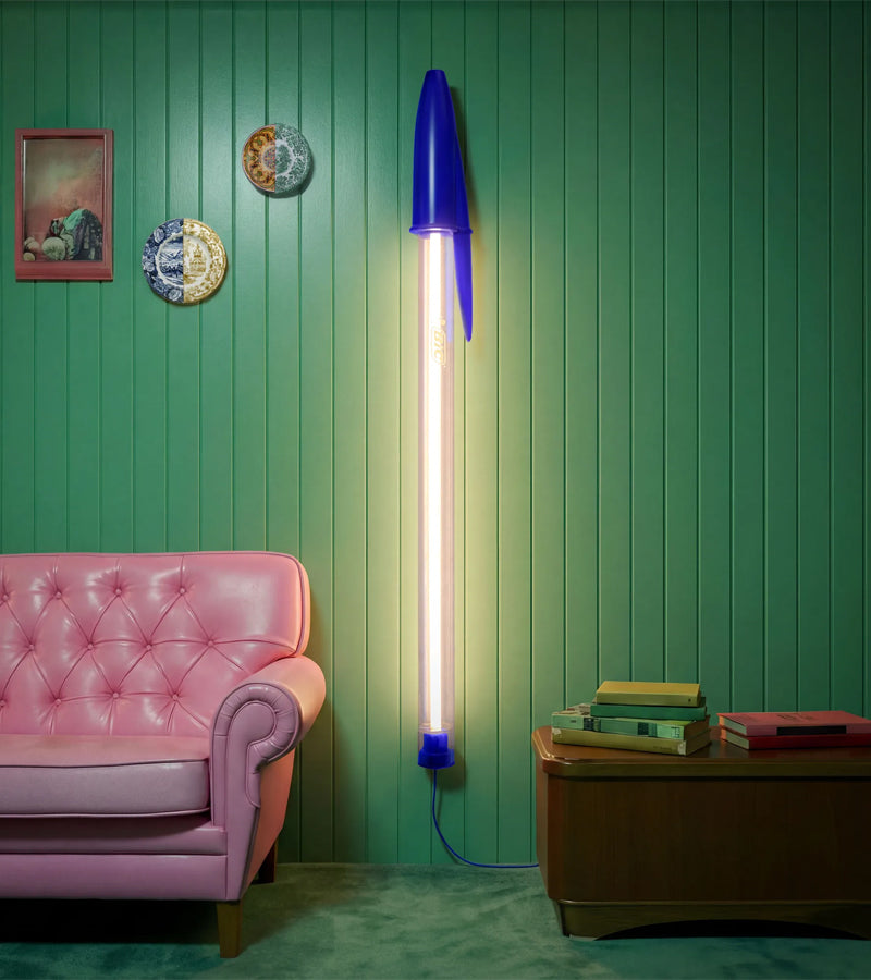 L'avant gardiste Lampe BIC x Seletti Bleu XXL design