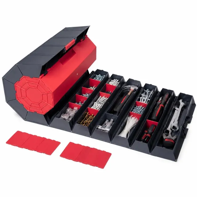 Shop-Story Caisse outils escargot enroulable 11 compartiments