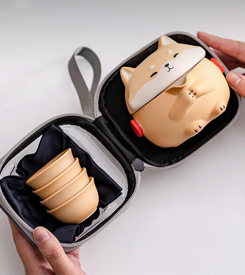 L'avant gardiste Shiba service à thé tasses chien mignon