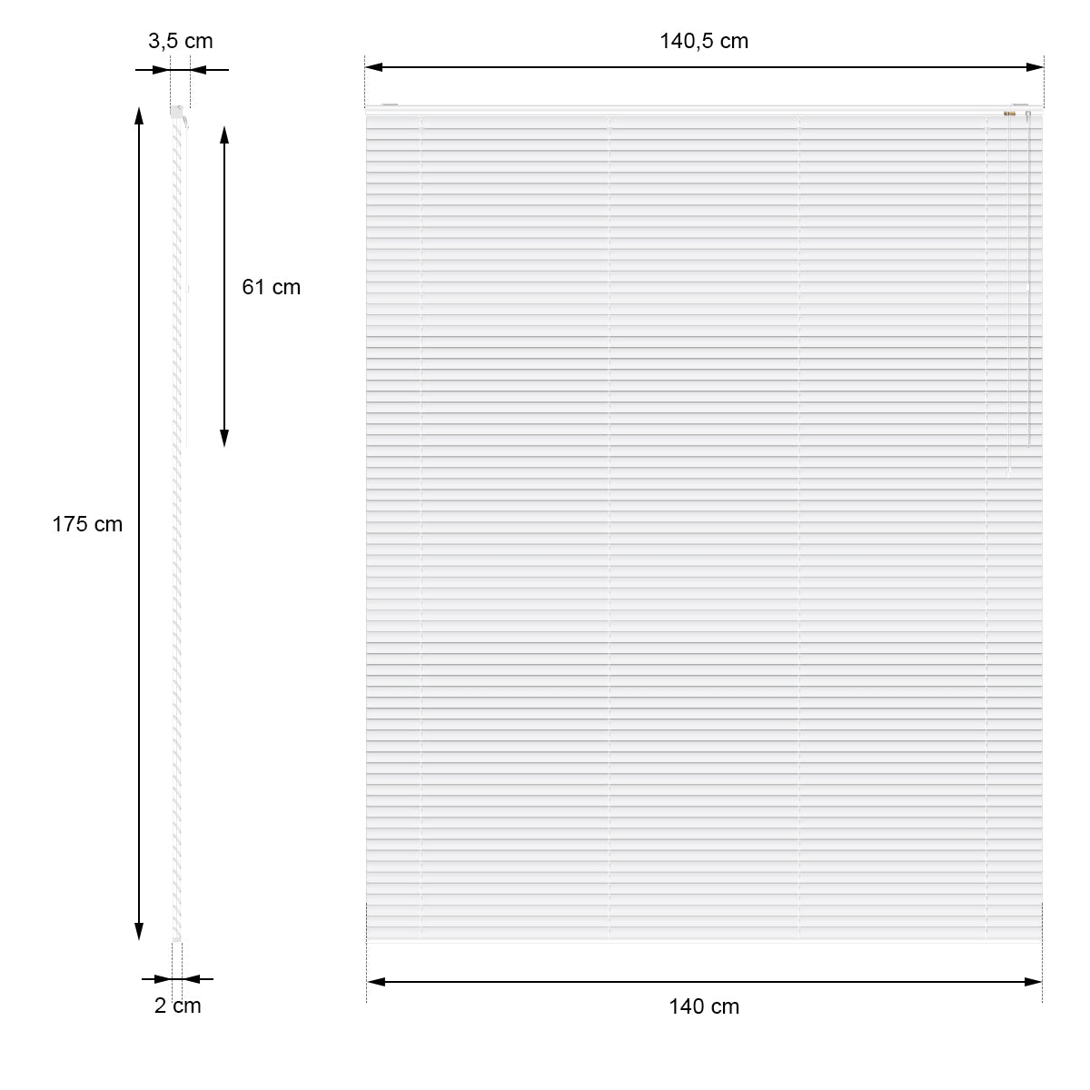 ECD Germany Garten brise-vue aluminium 140x175 cm argent
