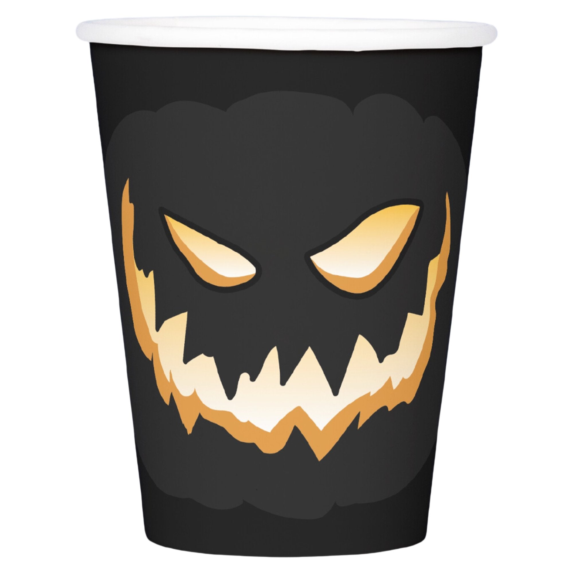 Halloween gobelets carton citrouille 10x25cl jetables
